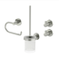 Badaccessoire-Set 'Noa' nickelfarben 4-teilig