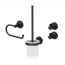 Badaccessoire-Set 'Nero' mattschwarz 4-teilig