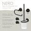 Badaccessoire-Set 'Nero' mattschwarz 4-teilig