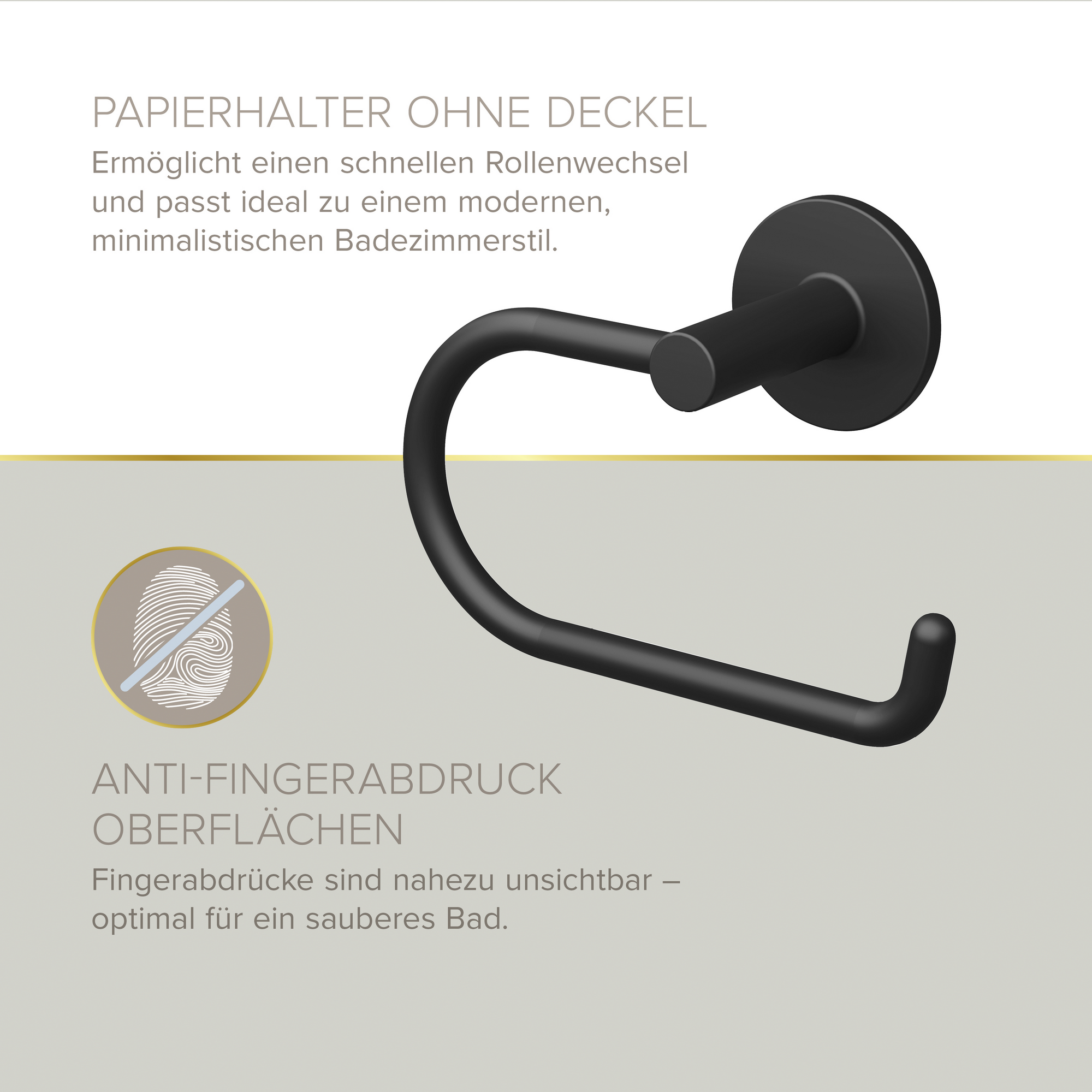 Badaccessoire-Set 'Nero' mattschwarz 4-teilig