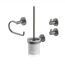 Badaccessoire-Set 'Sivo' graphitgrau 4-teilig