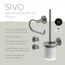 Badaccessoire-Set 'Sivo' graphitgrau 4-teilig