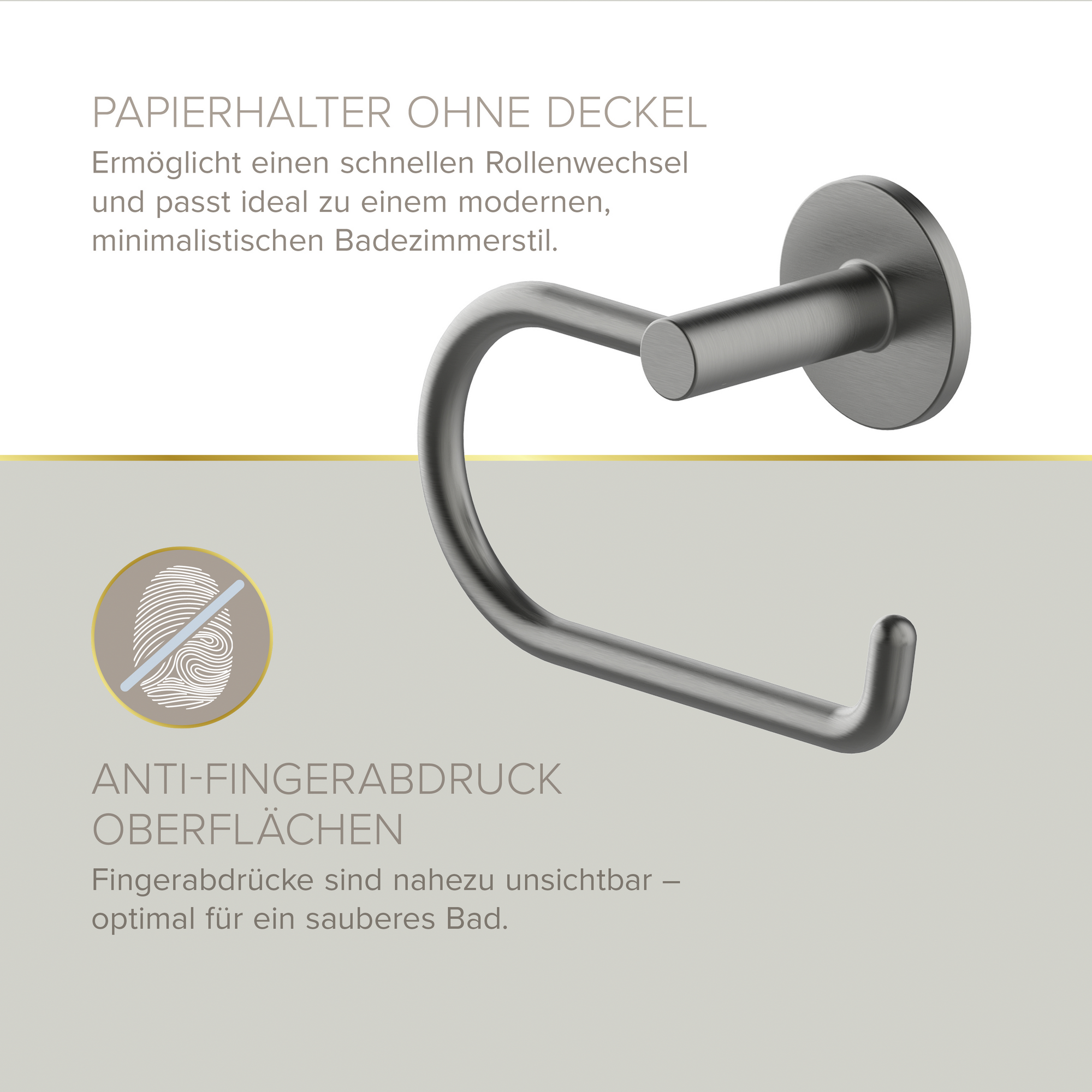 Badaccessoire-Set 'Sivo' graphitgrau 4-teilig