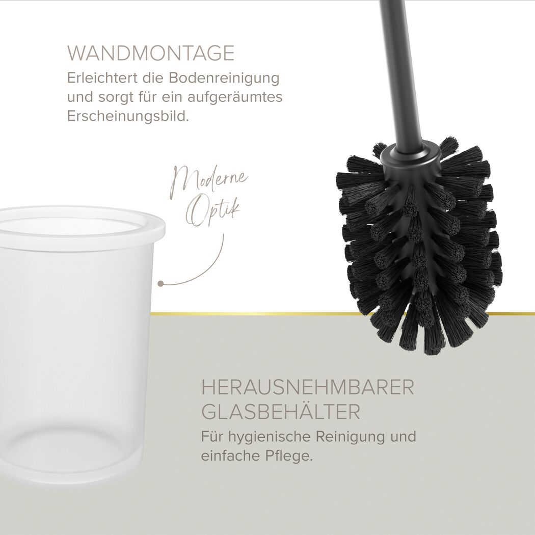 Badaccessoire-Set 'Sivo' graphitfarben 4-teilig
