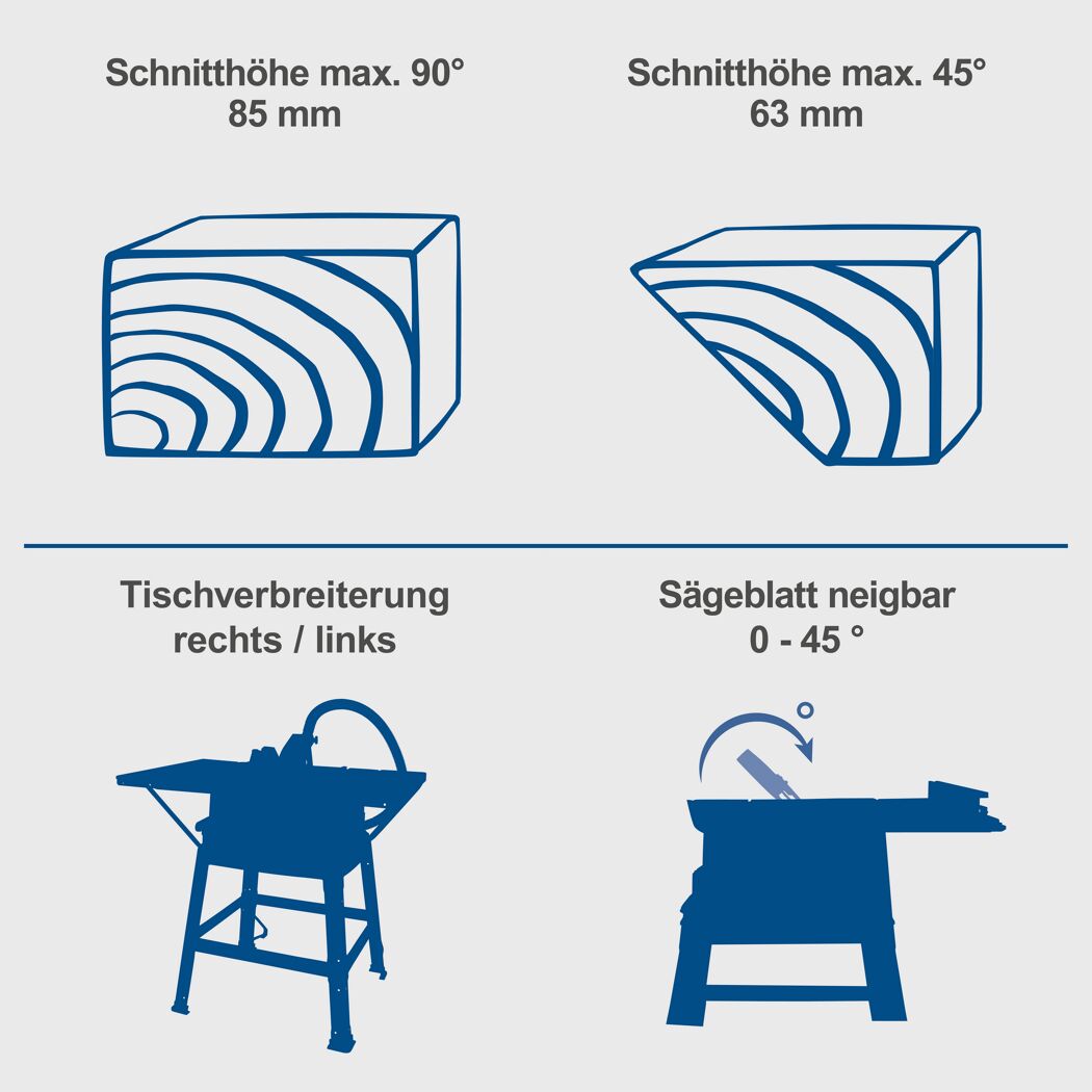 Tischkreissäge 'HS254' 2200 W