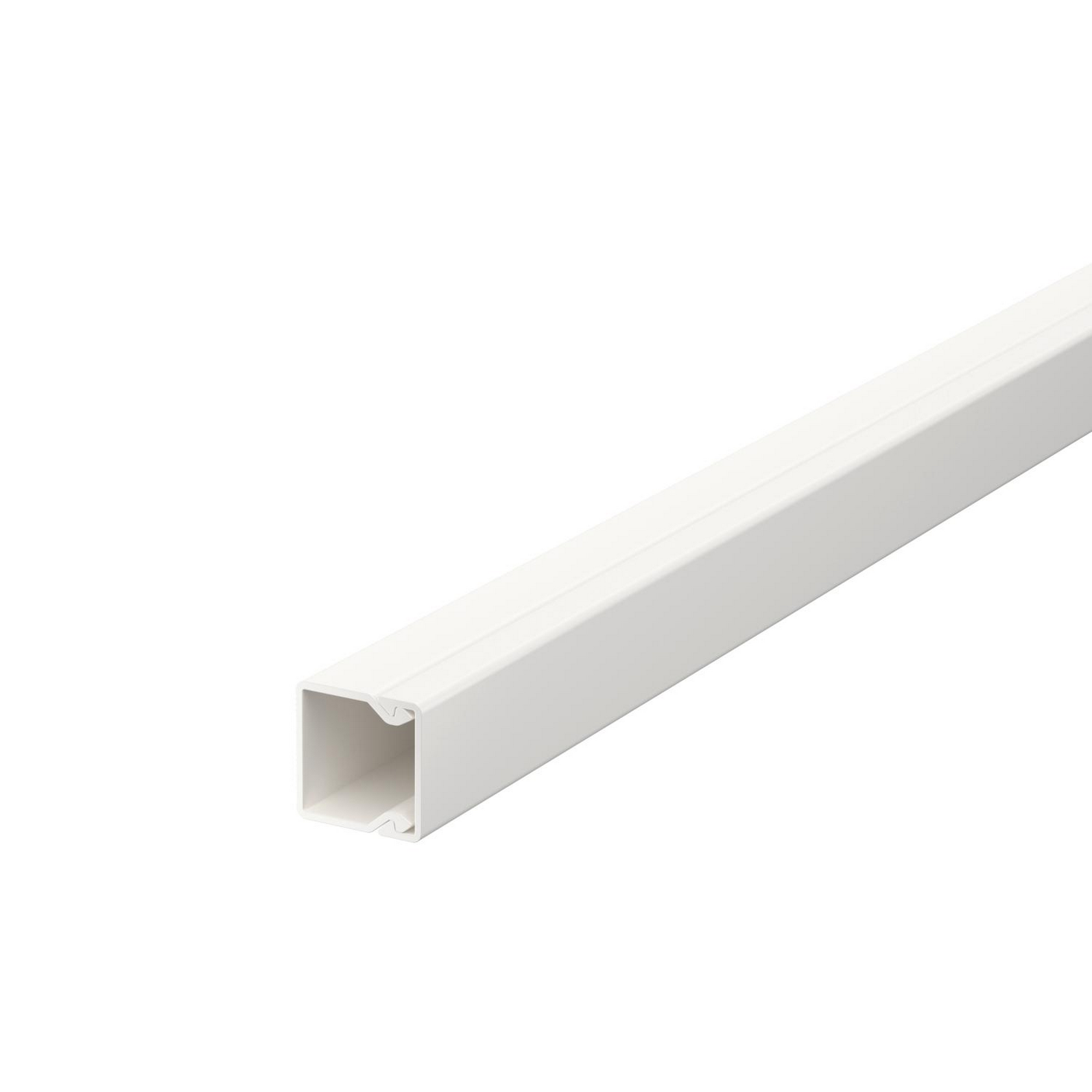 Kabelkanal 'WDK15015' mit Bodenlochung weiß 1,5 x 1,5 x 200 cm