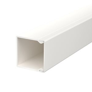 Kabelkanal 'WDK40040' mit Bodenlochung weiß 4 x 4 x 200 cm
