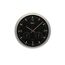 Quarz-Wanduhr schwarz mit Klimastation Ø 25 cm