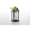 LED-Laterne 'Leno' 14 x 14 x 30 cm schwarz