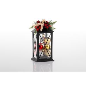 LED-Laterne 'Pallin' 14 x 14 x 30 cm schwarz