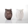 LED Dekofigur 'Eule'  13,5 x 15,5 x 24,5 cm weiß