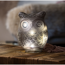 LED Dekofigur 'Eule'  13,5 x 15,5 x 24,5 cm grau
