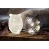 LED Dekofigur 'Eule'  13,5 x 15,5 x 24,5 cm grau