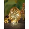 LED Deko 'Zapfen' 14,5 x 14,5 x 18 cm gold