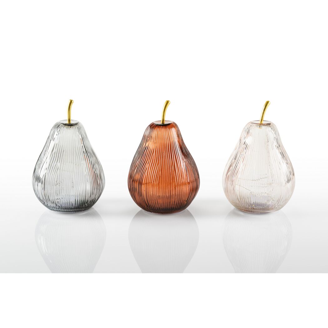 LED Deko 'Birne' 17 x 17 x 25 cm braun