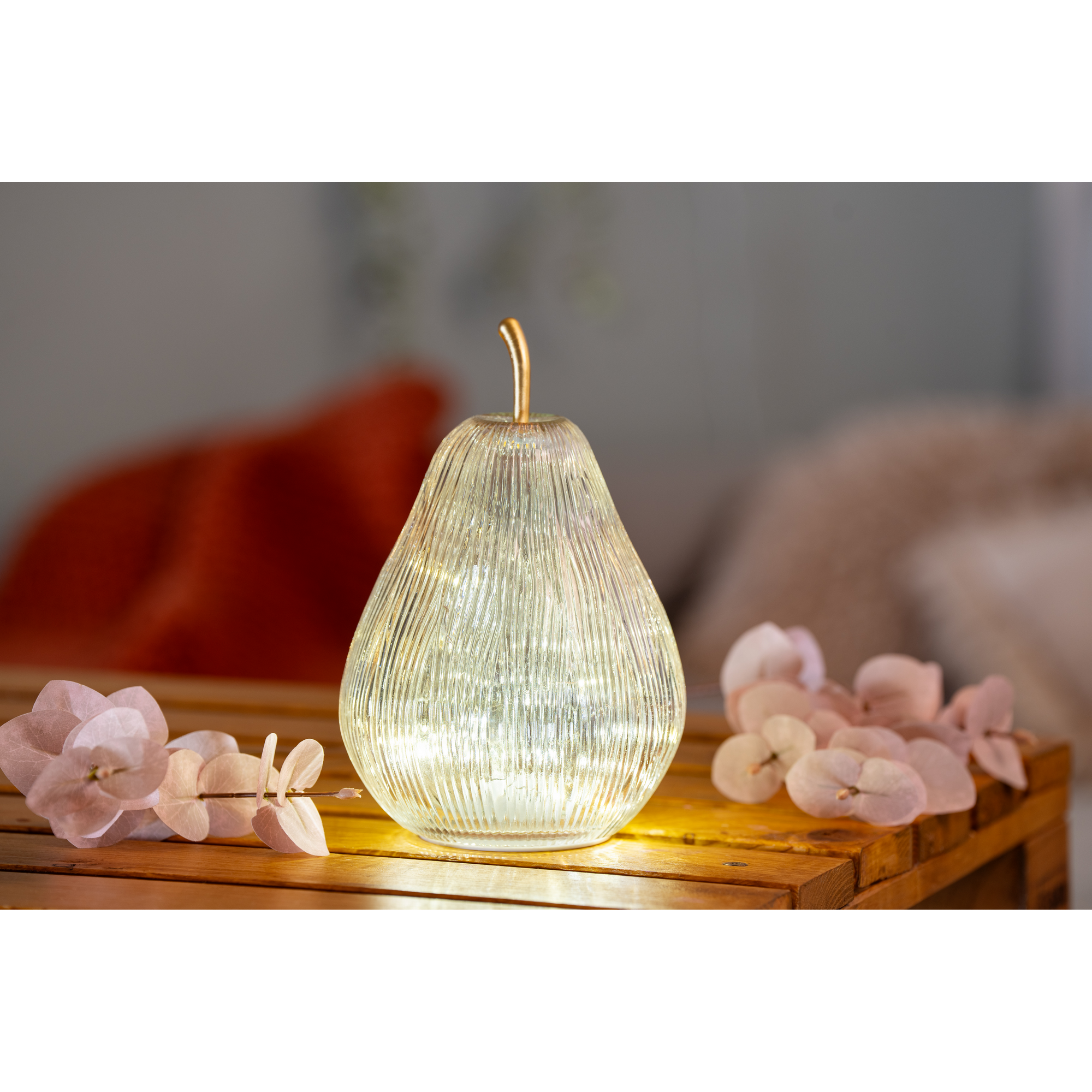 LED Deko 'Birne' 17 x 17 x 25 cm rosa
