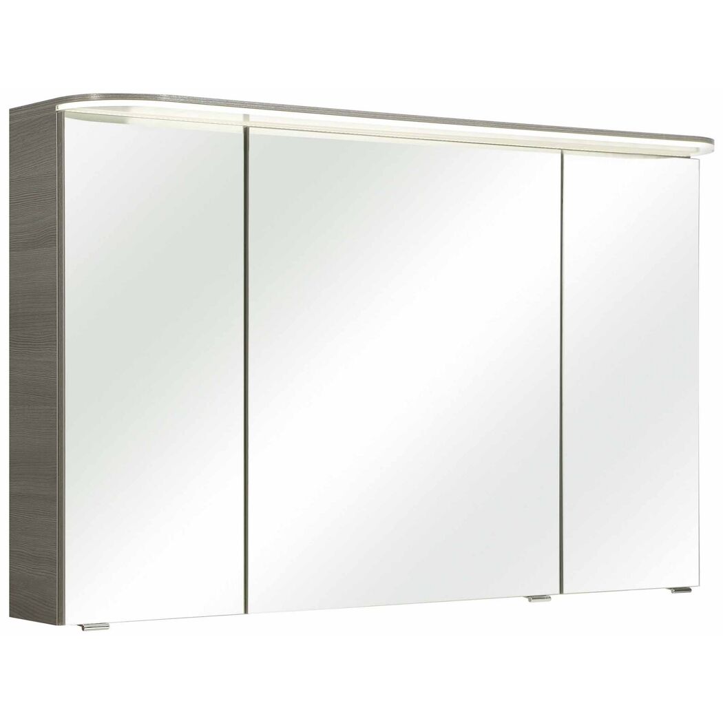 LED-Spiegelschrank 'Jelte' graphitfarben 120 x 72,5 x 17 cm