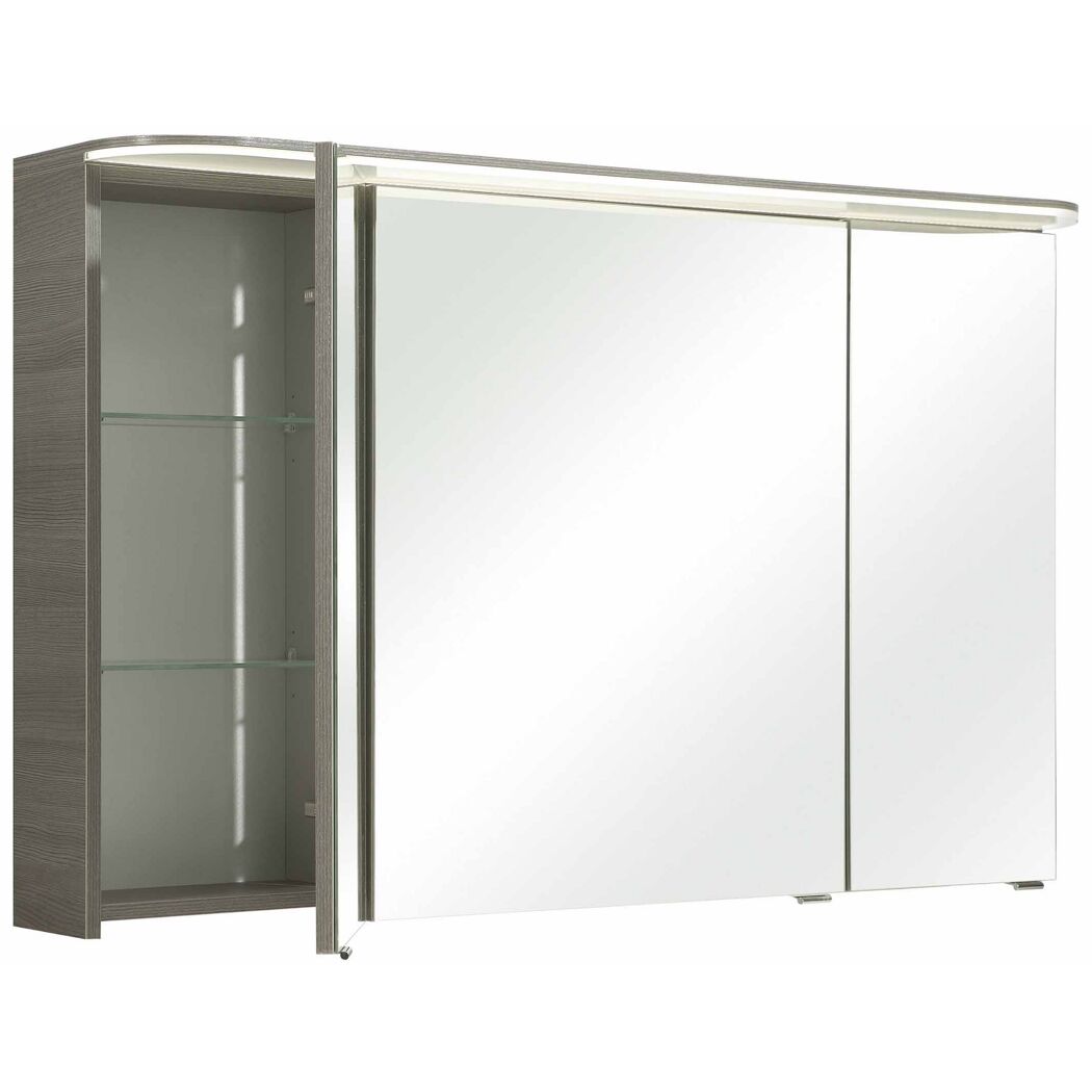 LED-Spiegelschrank 'Jelte' graphitfarben 120 x 72,5 x 17 cm