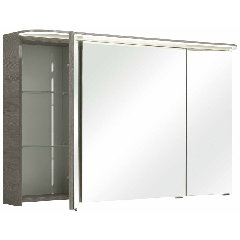 LED-Spiegelschrank 'Jelte' graphitfarben 120 x 72,5 x 17 cm