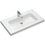Waschbecken 'Jelte' weiß 92 x 50,8 x 7,6 cm mit LED-Fugenbeleuchtung