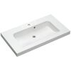Waschbecken 'Jelte' weiß 92 x 50,8 x 7,6 cm mit LED-Fugenbeleuchtung