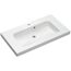 Waschbecken 'Jelte' weiß 92 x 50,8 x 7,6 cm mit LED-Fugenbeleuchtung