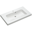 Waschbecken 'Jelte' weiß 92 x 50,8 x 7,6 cm mit LED-Fugenbeleuchtung
