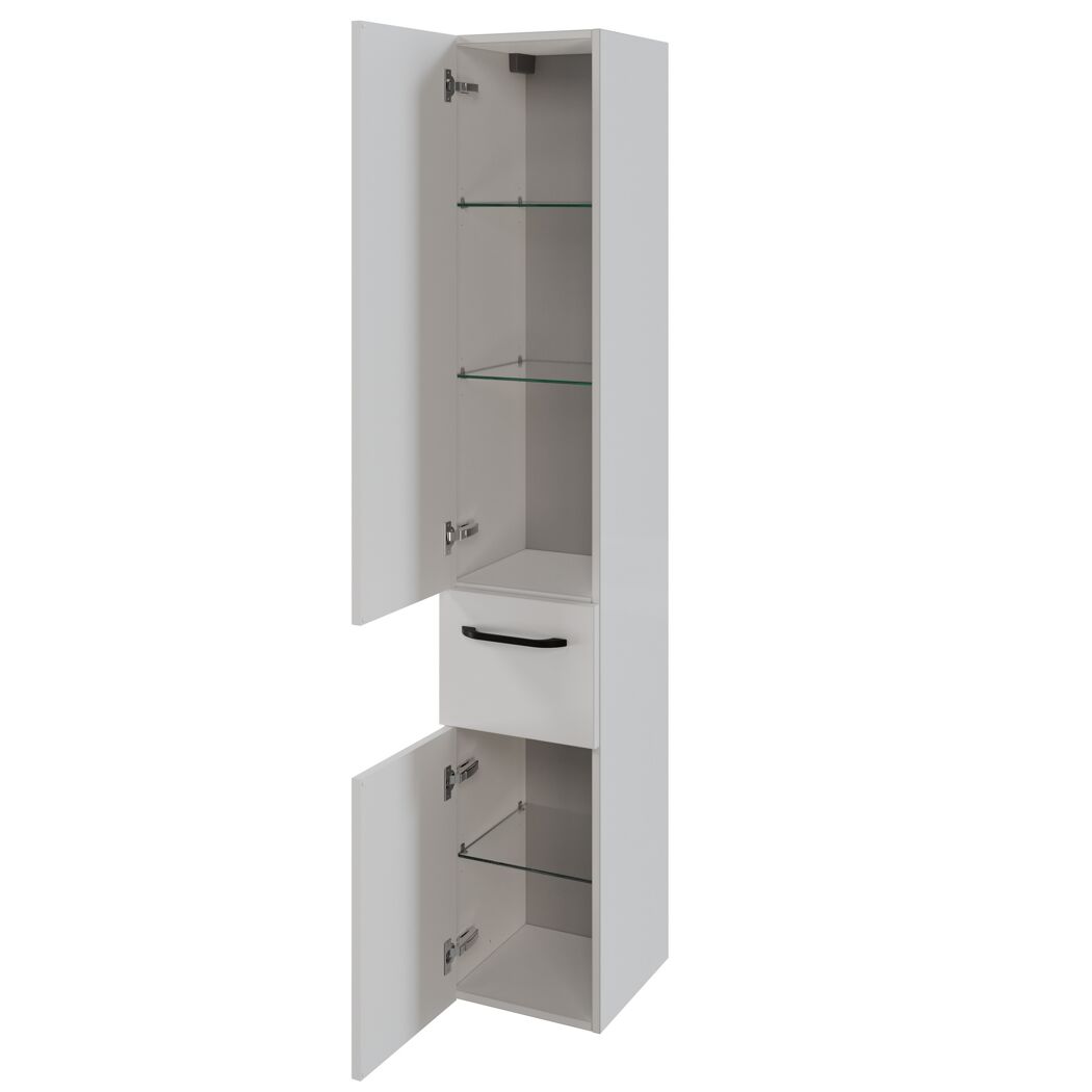 Hochschrank 'Jelte' weiß glänzend 30 x 168 x 31 cm