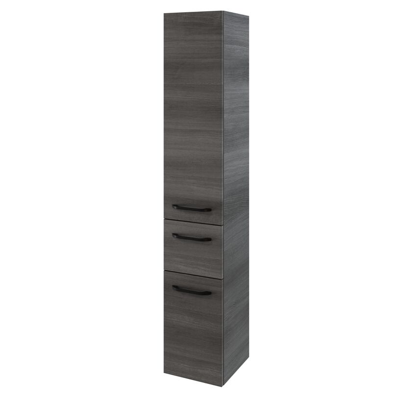 Hochschrank 'Jelte' graphitfarben 30 x 168 x 31 cm