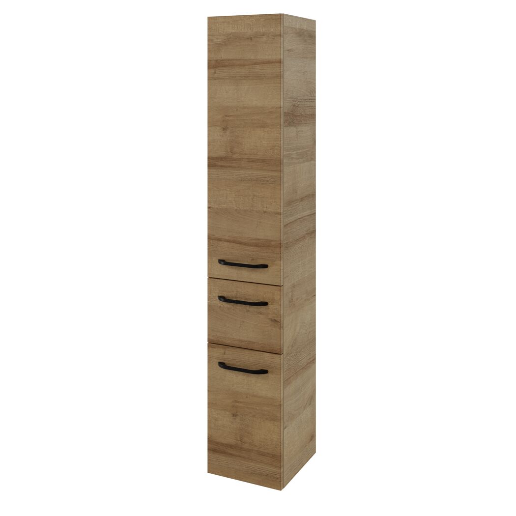 Hochschrank 'Jelte' eichefarben foliert 30 x 168 x 33 cm