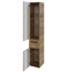 Hochschrank 'Jelte' braun foliert 30 x 168 x 33 cm