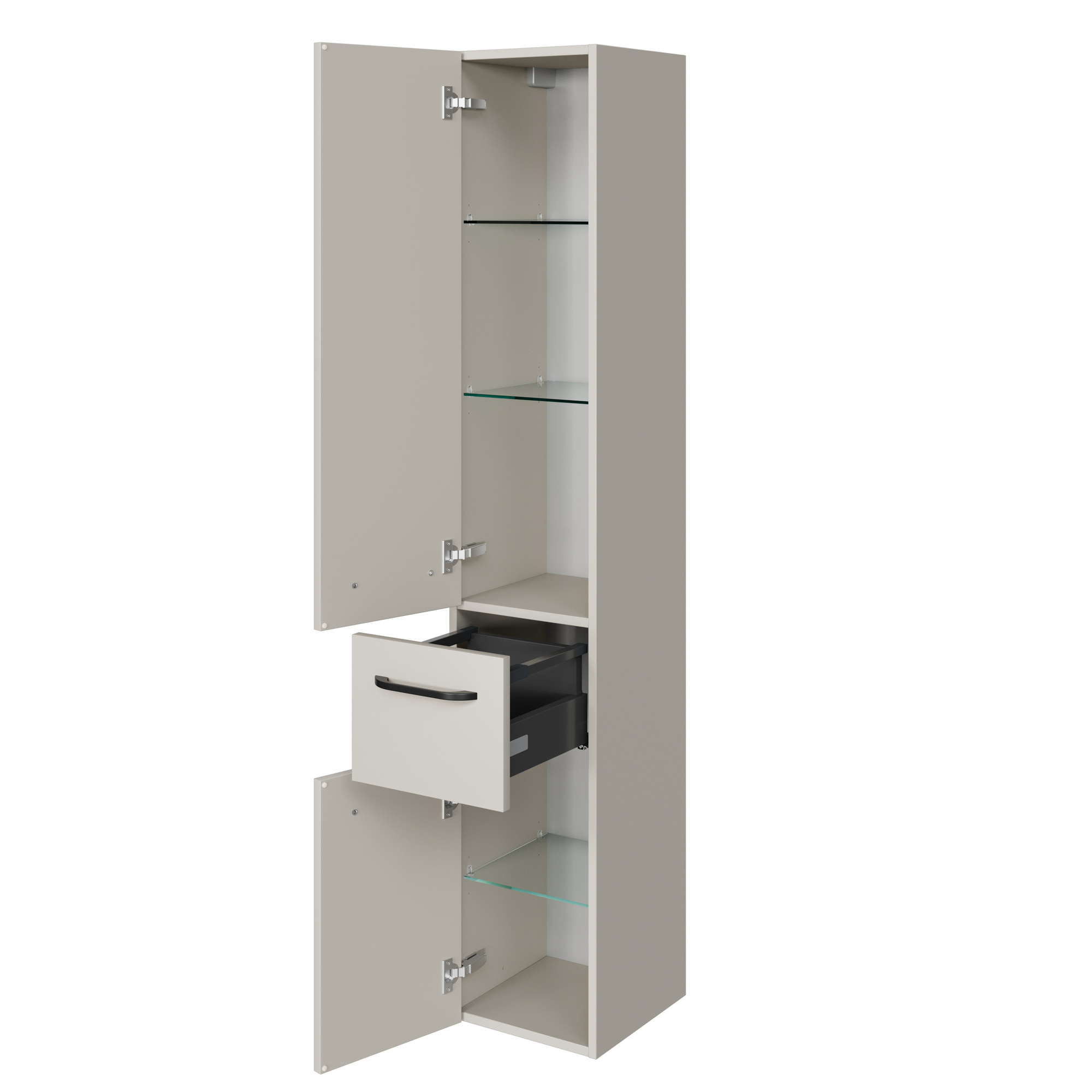 Hochschrank 'Jelte' kaschmirfarben matt 30 x 168 x 31 cm