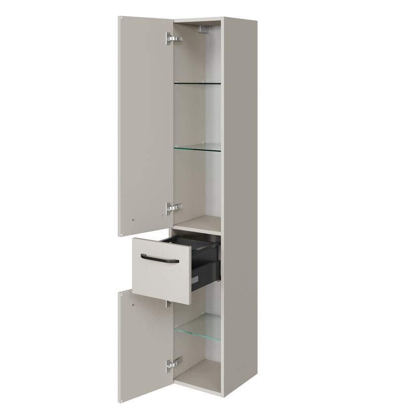 Hochschrank 'Jelte' kaschmirfarben matt 30 x 168 x 31 cm
