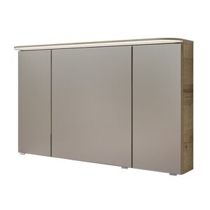 LED-Spiegelschrank 'Jelte' eichefarben 120 x 72,3 x 17 cm