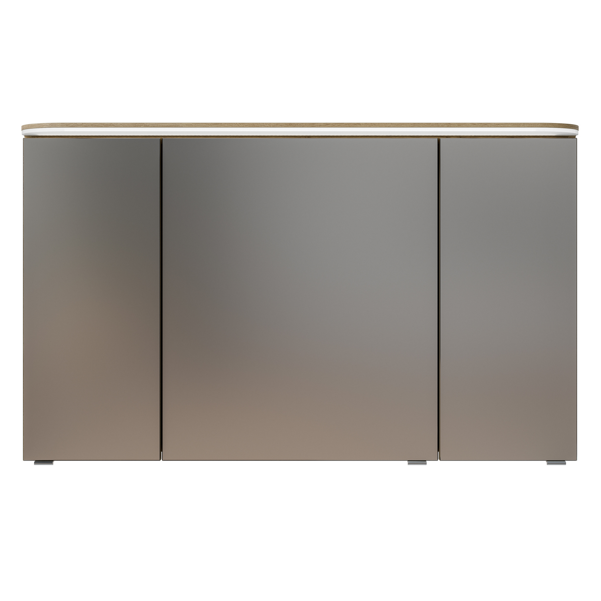 LED-Spiegelschrank 'Jelte' eichefarben 120 x 72,3 x 17 cm