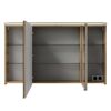LED-Spiegelschrank 'Jelte' eichefarben 120 x 72,3 x 17 cm