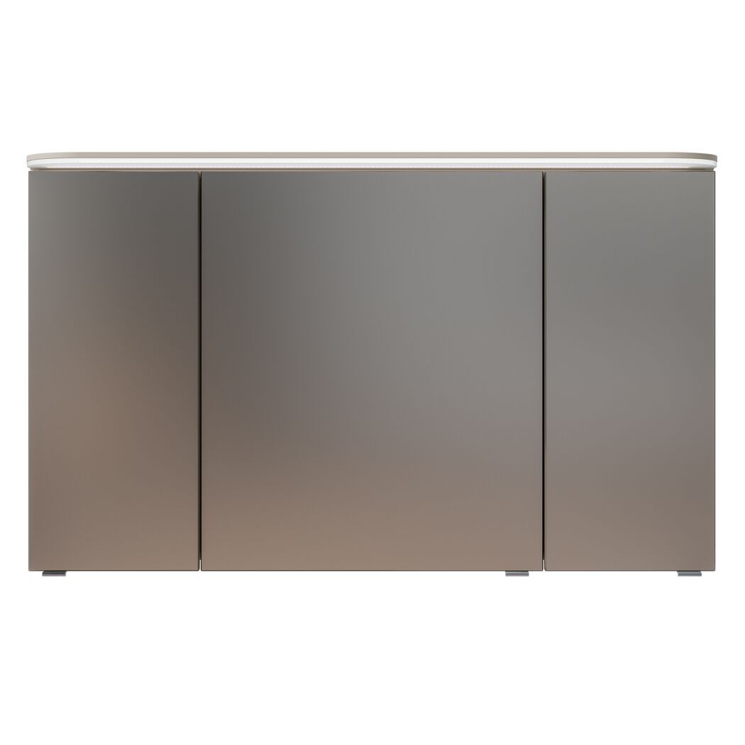 LED-Spiegelschrank 'Jelte' kaschmirfarben matt 120 x 72,3 x 17 cm