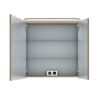 LED-Spiegelschrank 'Jelte' eichefarben 70 x 72,3 x 14,9 cm