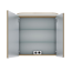LED-Spiegelschrank 'Jelte' eichefarben 70 x 72,3 x 14,9 cm