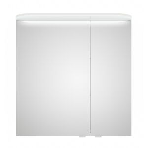 LED-Spiegelschrank 'Jelte' weiß glänzend 70 x 72,3 x 14,9 cm