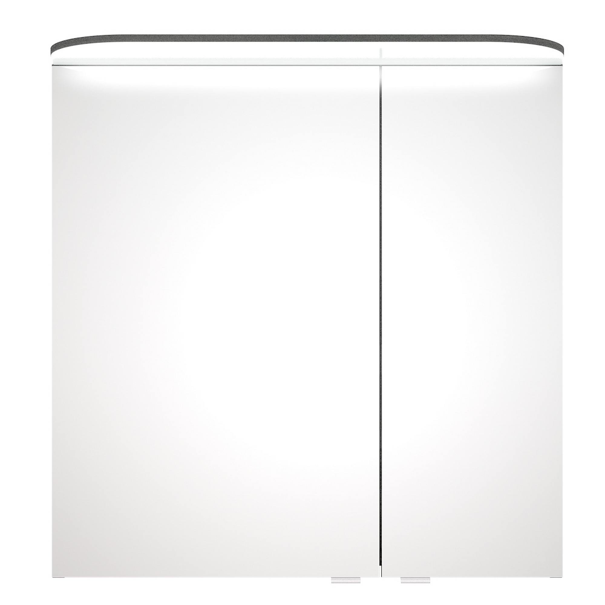 LED-Spiegelschrank 'Jelte' graphitfarben 70 x 72,3 x 14,9 cm