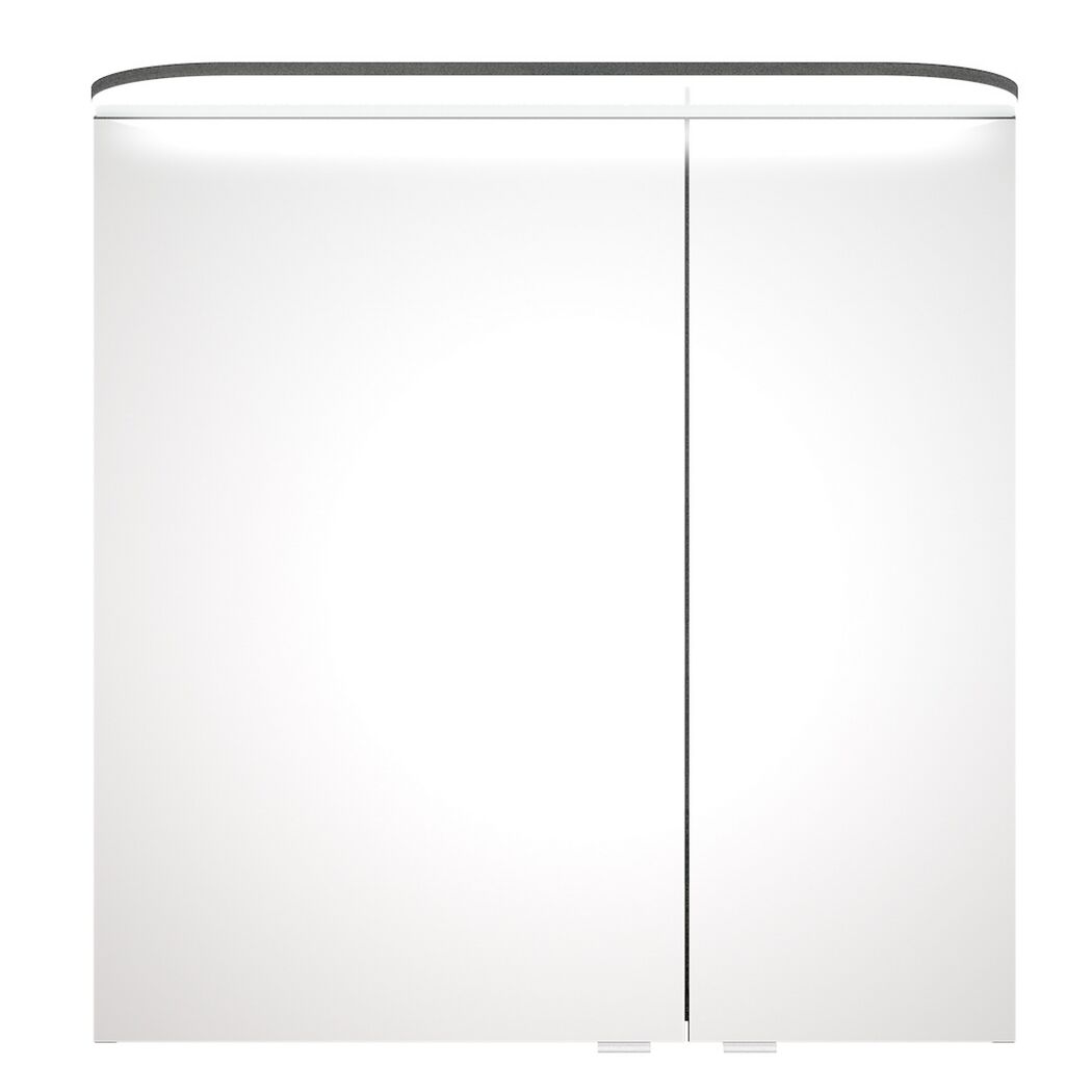 LED-Spiegelschrank 'Jelte' graphitfarben 70 x 72,3 x 14,9 cm