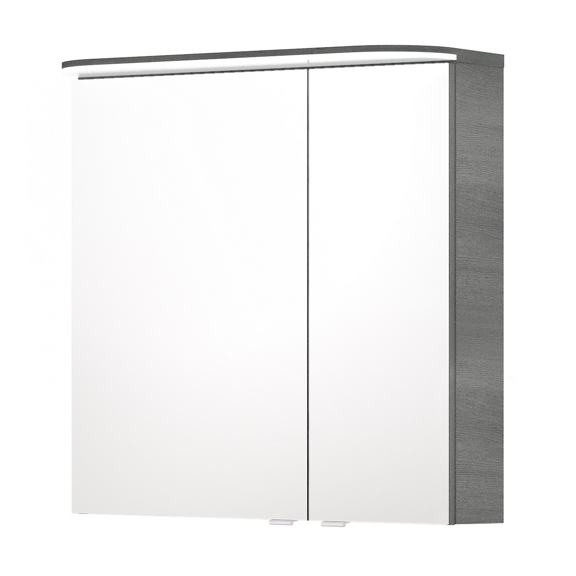 LED-Spiegelschrank 'Jelte' graphitfarben 70 x 72,3 x 14,9 cm