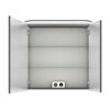 LED-Spiegelschrank 'Jelte' graphitfarben 70 x 72,3 x 14,9 cm