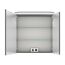 LED-Spiegelschrank 'Jelte' graphitfarben 70 x 72,3 x 14,9 cm