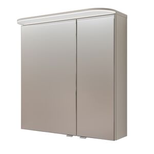 LED-Spiegelschrank 'Jelte' kaschmirfarben matt 70 x 72,3 x 14,9 cm