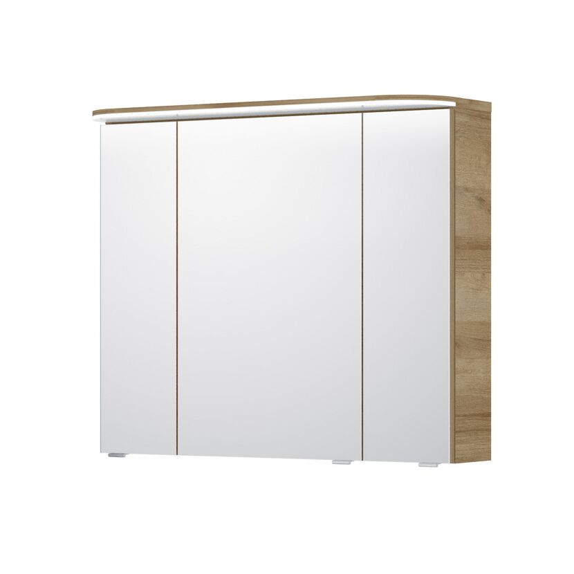 Spiegelschrank 'Jelte' eichefarben foliert 85 x 72,3 x 17 cm
