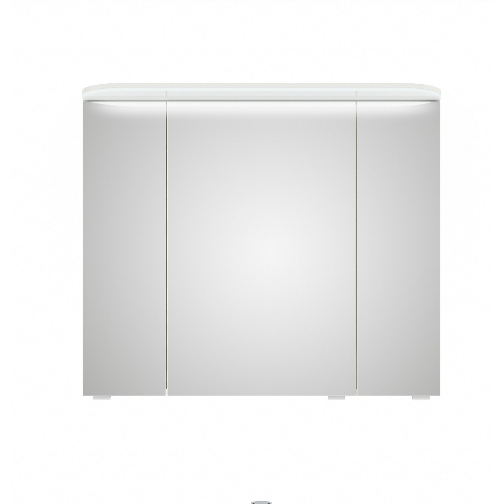 LED-Spiegelschrank ' Jelte' in Weiß Glanz B/H/T 85cm/72,3cm/17cm