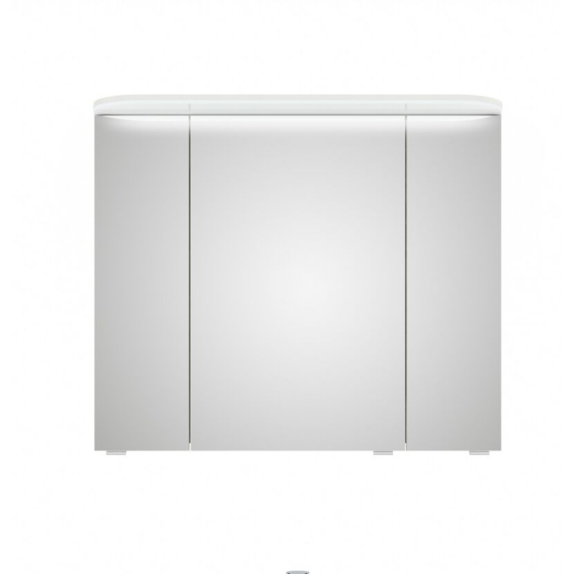 LED-Spiegelschrank ' Jelte' in Weiß Glanz B/H/T 85cm/72,3cm/17cm