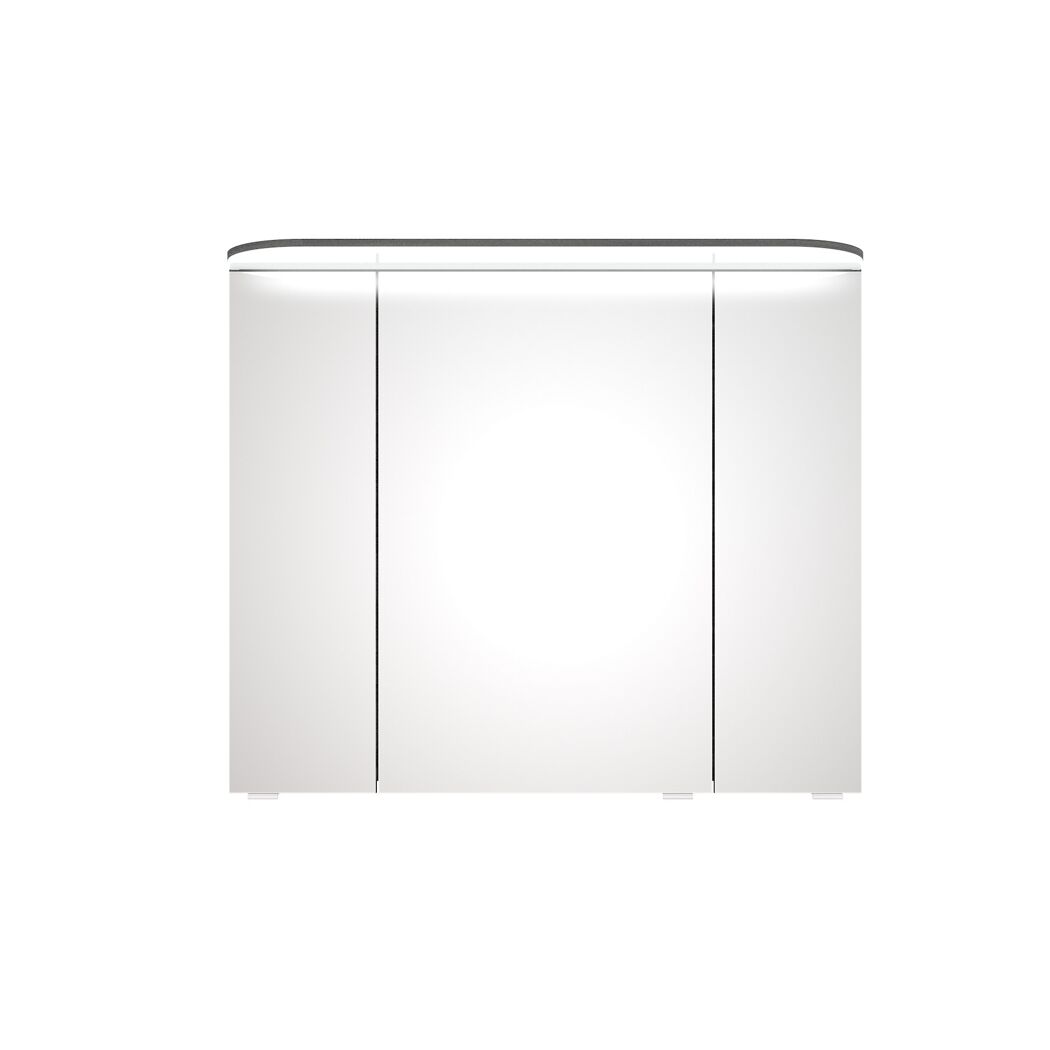 LED-Spiegelschrank ' Jelte' graphitfarben 85 x 72,3 x 17 cm